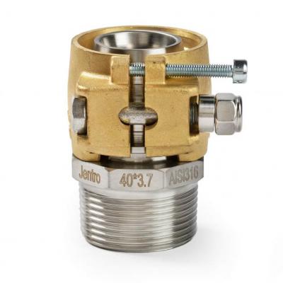 Stainless steel adapter with male thread AISI 316