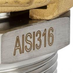 Stainless steel adapter with male thread AISI 316_2