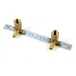 Double E-bracket - galvanised steel