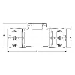 Jentro Fittings Klem T Binnendraad