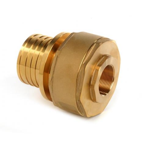 Combi-coupling brass fitting with inside thread